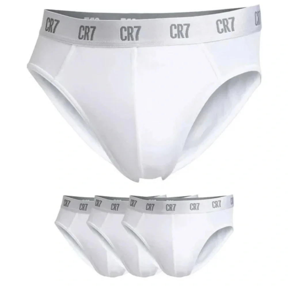 NEW Size XL Cristiano Ronaldo CR7 Underwear Collection 3 Pack White Briefs - Picture 1 of 7